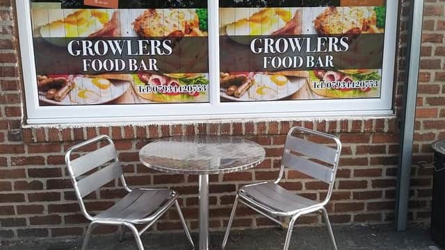 Dining at Growlers sandwich bar and event catering in conisbrough