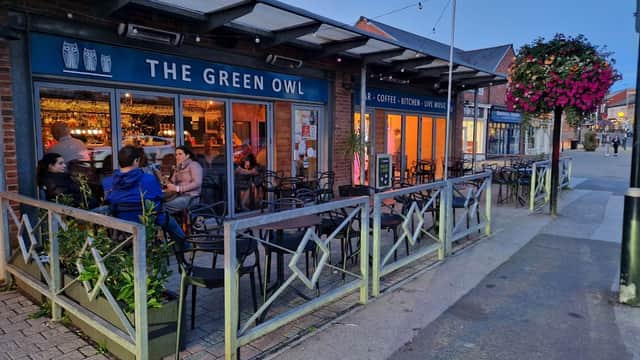 Dining at The Green Owl in hornsea