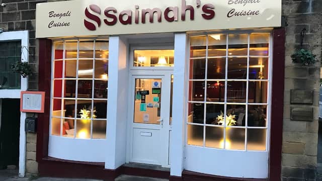 Dining at Saimah's Restaurant in ilkley