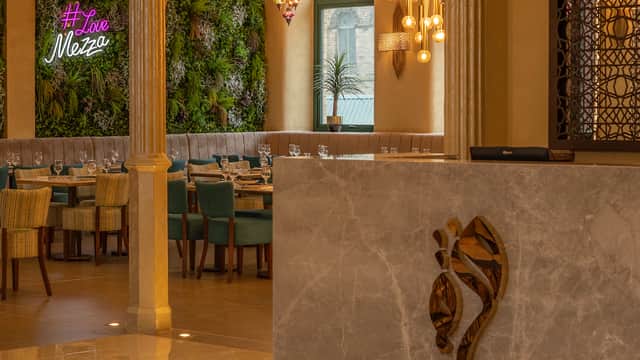 Dining at Mezza Restaurant in bradford