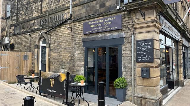 Dining at Devonshire Vaults Cafe Bar in skipton
