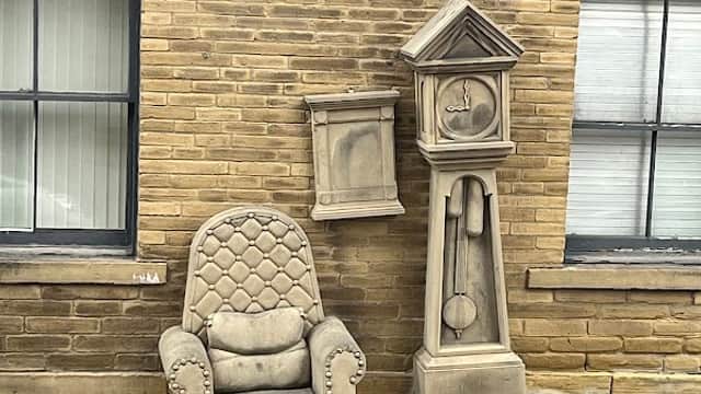Grandad's Clock And Chair - Historic Site in bradford