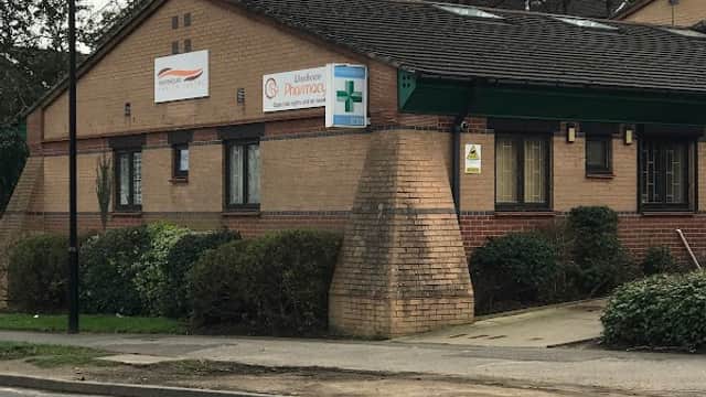 Woodhouse Health Centre building with signage, greenery, and a road in front, located in Woodhouse, Yorkshire.