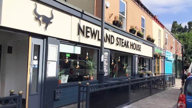 Dining at Newland Steakhouse in hull