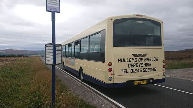 Bus Stop at Hathersage Road/Access Road - Bus Stops in hathersage