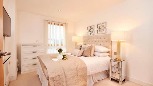 Accommodation at Deluxe City Centre Apt Balcony View& Free Parking! in leeds
