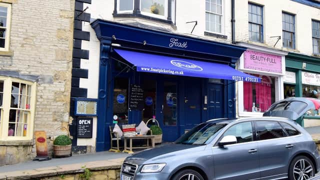 Dining at Feast Deli & Cafe in pickering