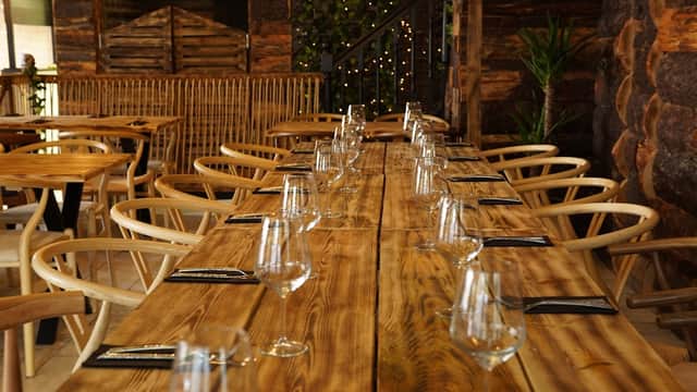 Dining at 7 Grills Mediterranean Steak House in sheffield