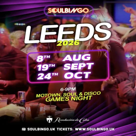 Soul Bingo Leeds | 24th October 2026