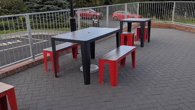Dining at Burger King in eckington