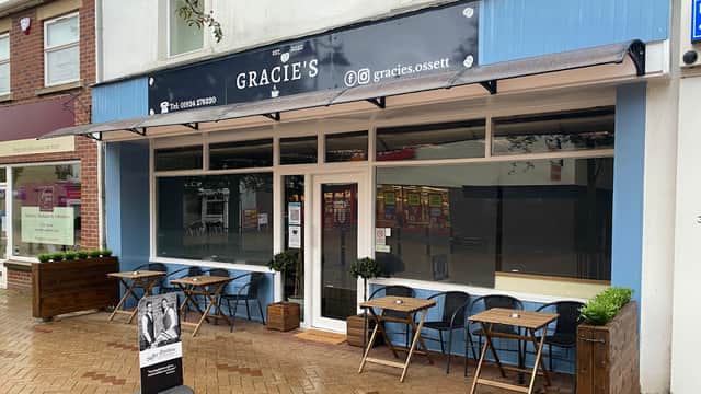 Dining at Gracie’s in ossett