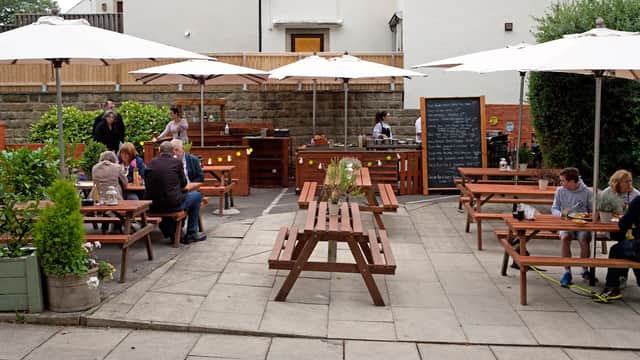 Dining at Ilkley Moor Vaults in ilkley