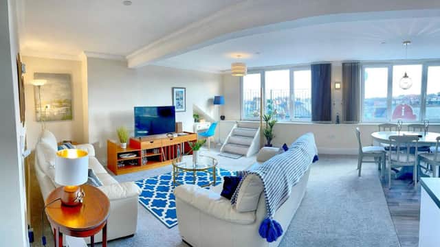 Accommodation at Scarborough-Penthouse, with private balcony, lift and parking in scarborough