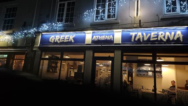 Dining at Athena Greek Taverna in hornsea
