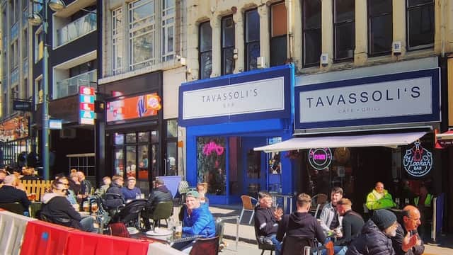 Dining at Tavassoli's Cafe and Grill in leeds