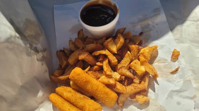 Dining at MJ's Chippy in thorngumbald