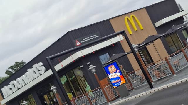 Dining at McDonald’s in malton