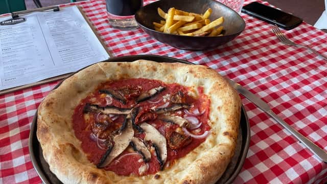 Dining at Papa Dough in sowerby bridge