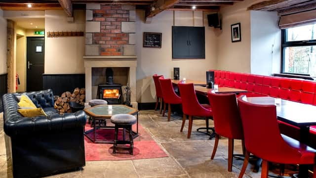 Dining at Hare & Hounds Lothersdale in middleton cowling