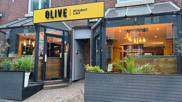 Dining at OLIVE restaurant & pizzeria in sheffield