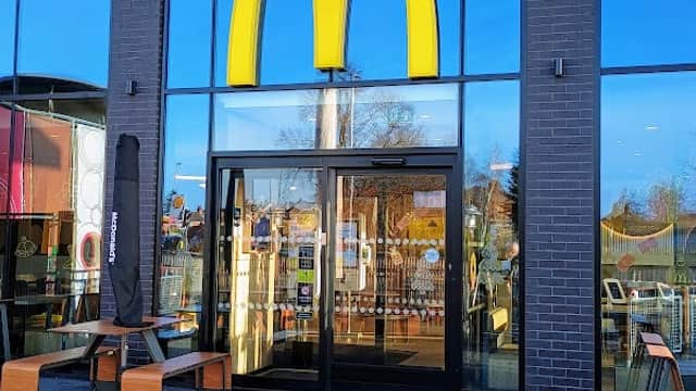Dining at McDonald's in dewsbury