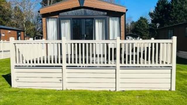 Accommodation at Bakers Lodge with Hot Tub in allerthorpe