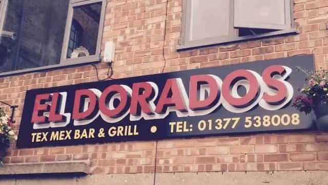 Dining at El Dorados Tex Mex in great driffield