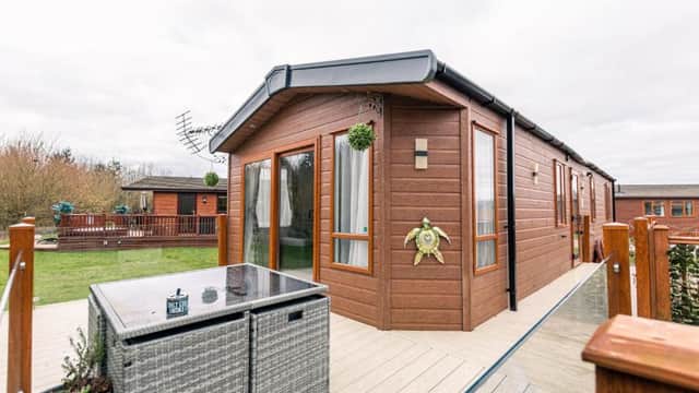 Accommodation at Meadows Lodge with Hot Tub in malton