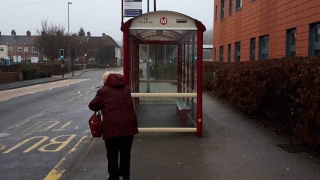 Bus Stop at Pontefract Hospital D - Bus Stops in pontefract