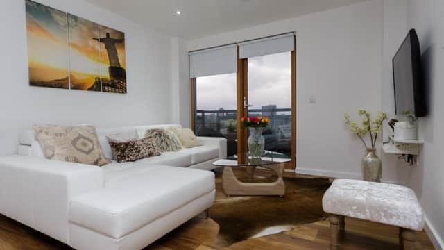 Accommodation at Live in Leeds Sky Penthouse in leeds
