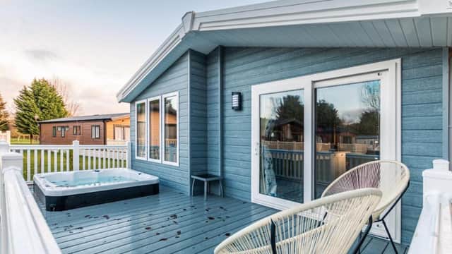 Accommodation at The Haven Lodge with Hot Tub in york