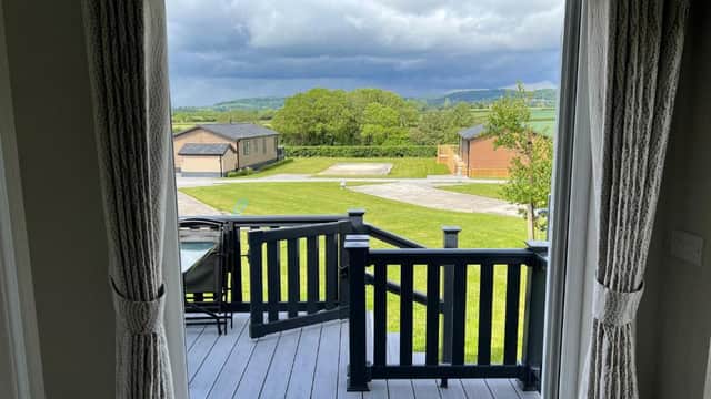 Accommodation at Meadow View Lodge at Hollin Barn Lodge park Thirsk,North Yorks in thirsk