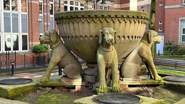 The Talbot Hounds Fountain - Historic Site in leeds