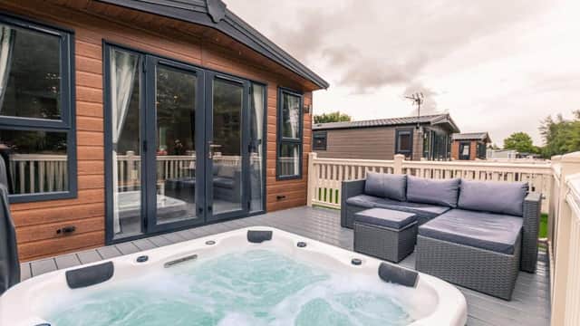 Accommodation at The Serenity Lodge with Hot Tub in allerthorpe