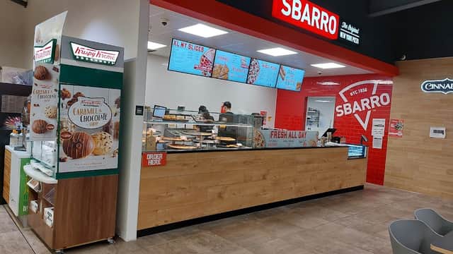 Dining at Sbarro in alverthorpe
