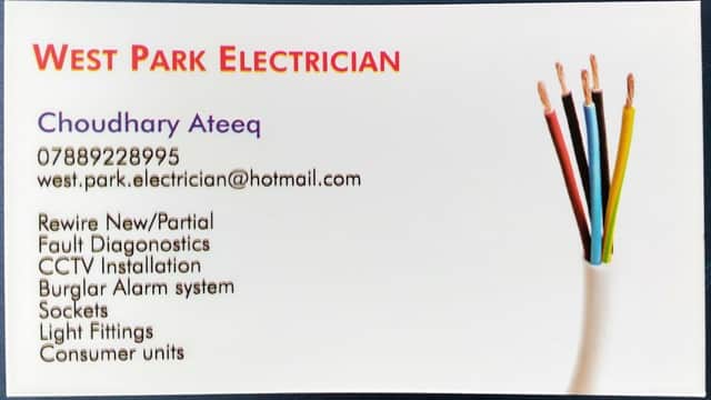 West Park Electrics - Electricians in horsforth