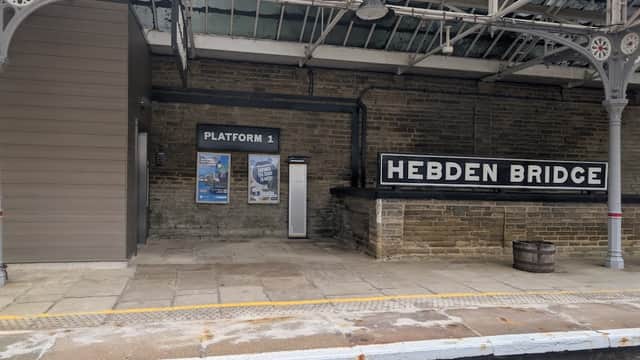 Bus Stop at Hebden Bridge Station - Bus Stops in hebden bridge