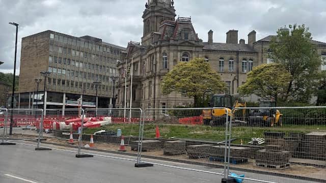 Dewsbury Market Place railway station - site of - Historic Site in dewsbury