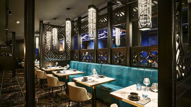 Dining at Blue Pavilion in leeds