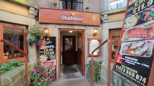 Dining at Shalimar Restaurant in harrogate
