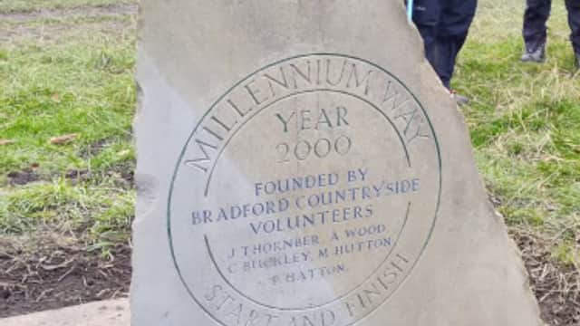 Millennium Way Plaque - Historic Site in shipley