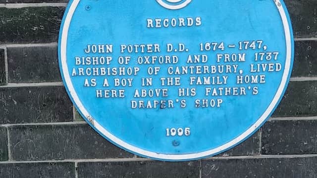 Blue Plaque: John Potter - Historic Site in alverthorpe