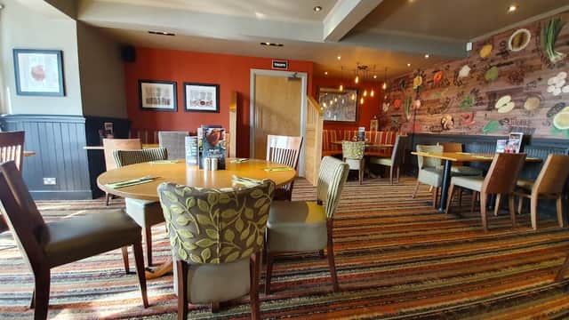 Dining at Harvester Winding Wheel Castleford in castleford