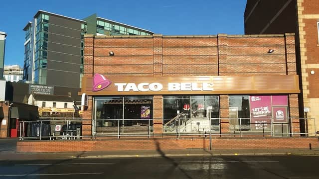 Dining at Taco Bell in barnsley