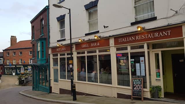 Dining at Hot Lava in ripon