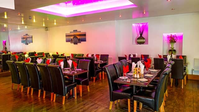 Dining at Shama Restaurant in batley