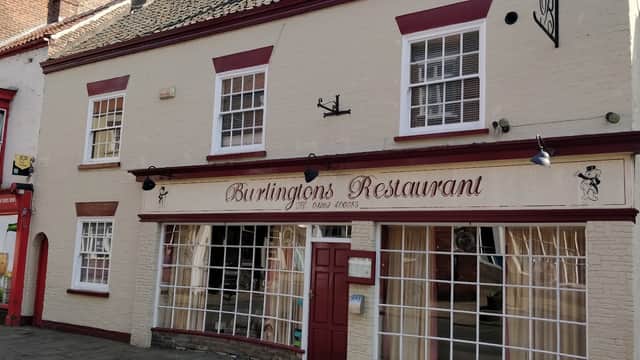 Dining at Burlingtons Restaurant in bridlington
