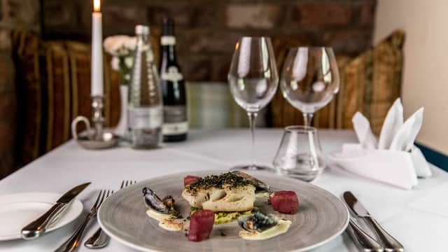 Dining at The Timble Inn in timble