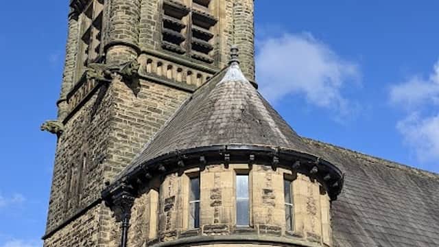 Bus Stop at Pateley Bridge, Pateley Bridge: St Cuthbert - Bus Stops in pateley bridge