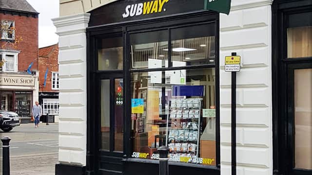 Dining at Subway in knaresborough